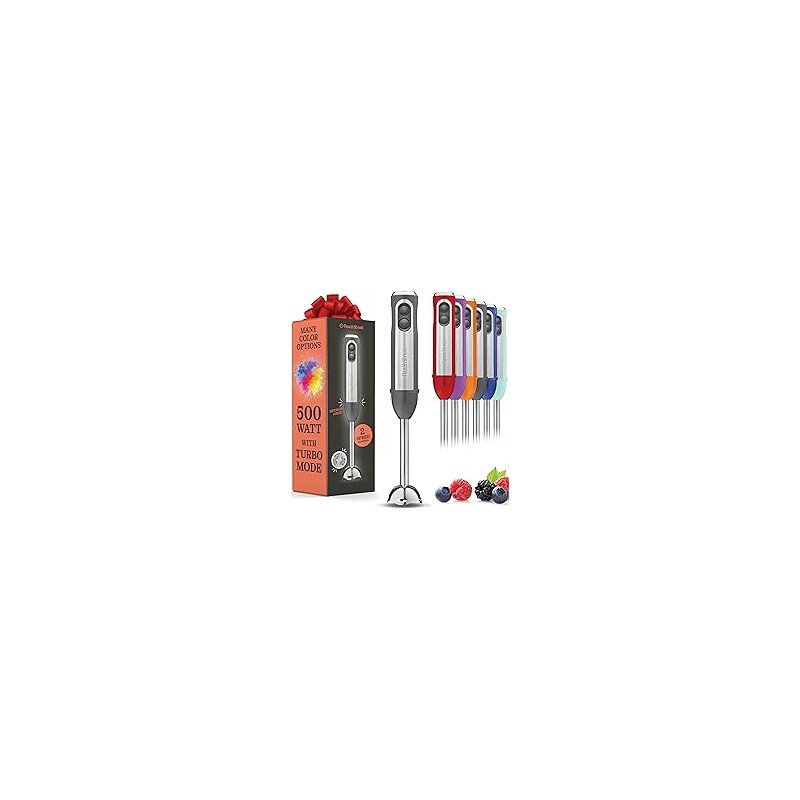 Multi-Use Immersion Blender Set, Hand Blender with Powerful Copper Motor 800W, High Speed, Turbo Mode, 3-in-1 Handheld Blender S