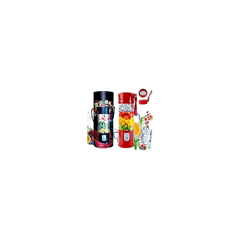 Portable Blender,Toycol Mini Personal Size Blenders for Smoothies and Shakes,USB Travel Juicer Cup Fruit Juice Mixer with 6 Upda