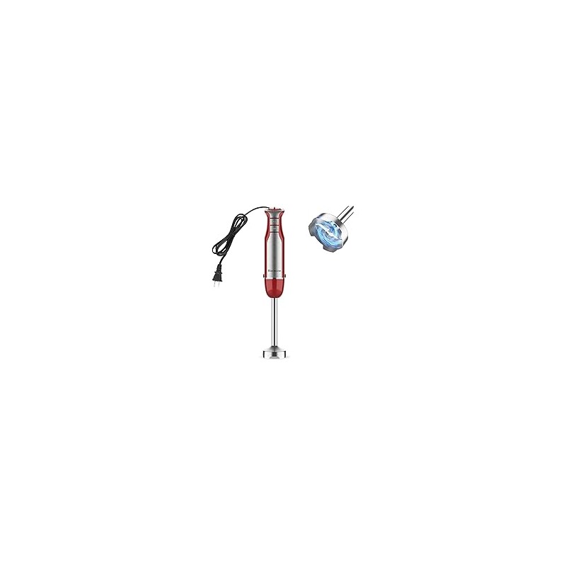Immersion Blender,Corded Hand Mixer with 6-Speed&Turbo,800W Electric Hand Blender for kitchen with 3D Stainless Steel Blades for