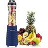 La Reveuse Smoothies Blender Personal Size 300 Watts con Botella Deportiva de Viaje Portátil sin BPA de 18 oz, Navy