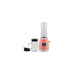 Americana EPB399C BPA Free Glass Blending Jar y Tritan Sports Bottle Blend Smoothie personal, Crush Ice, Shakes, Keto Protein Bl