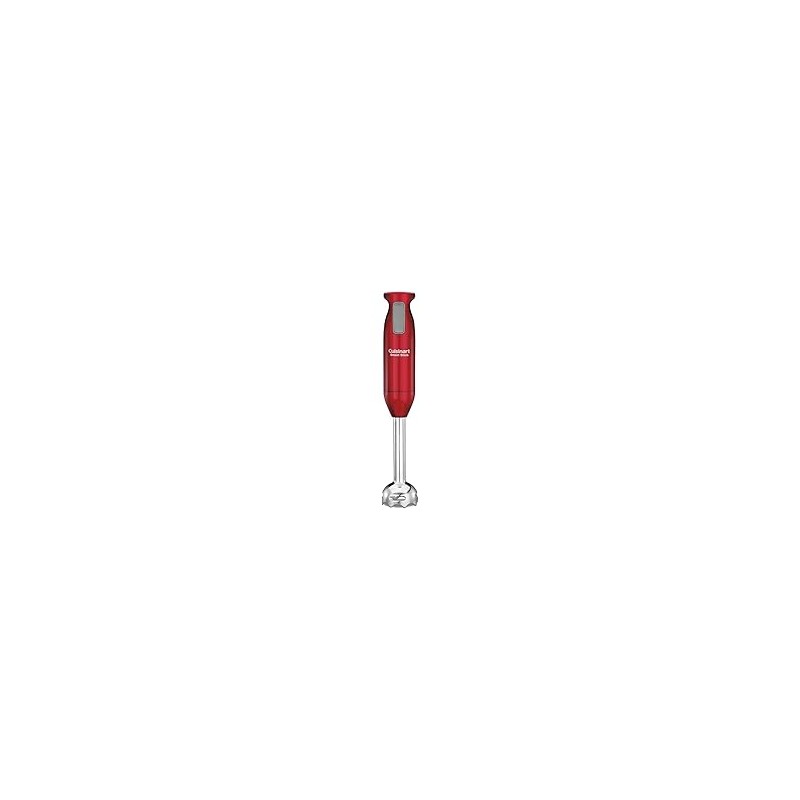 Mezclador de mano de inmersión Cuisinart CSB-76MR SmartStick de 200 vatios, rojo metálico