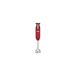 Mezclador de mano de inmersión Cuisinart CSB-76MR SmartStick de 200 vatios, rojo metálico