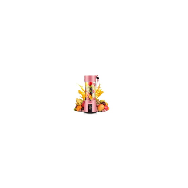 Mini Blender Cup portátil recargable USB para jugo batido de frutas, capacidad de 380 ml