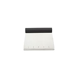 KitchenAid Raspador de Pastelería de Masa de Acero Inoxidable/Chopper/Cutter con Escala de Medición, 6 Pulgadas, Negro