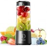 Licuadora Portátil USB Recargable, Hotsch Personal Size Blender para Batidos y Batidos, Fuerte Potencia de Corte con Seis Cuchil