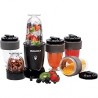 Elite Gourmet EPB-1800A# 17-Piece Personal Drink Mixer Blender, Sports Blender 16 Oz capacity, Includes Chopping and Blending Bl