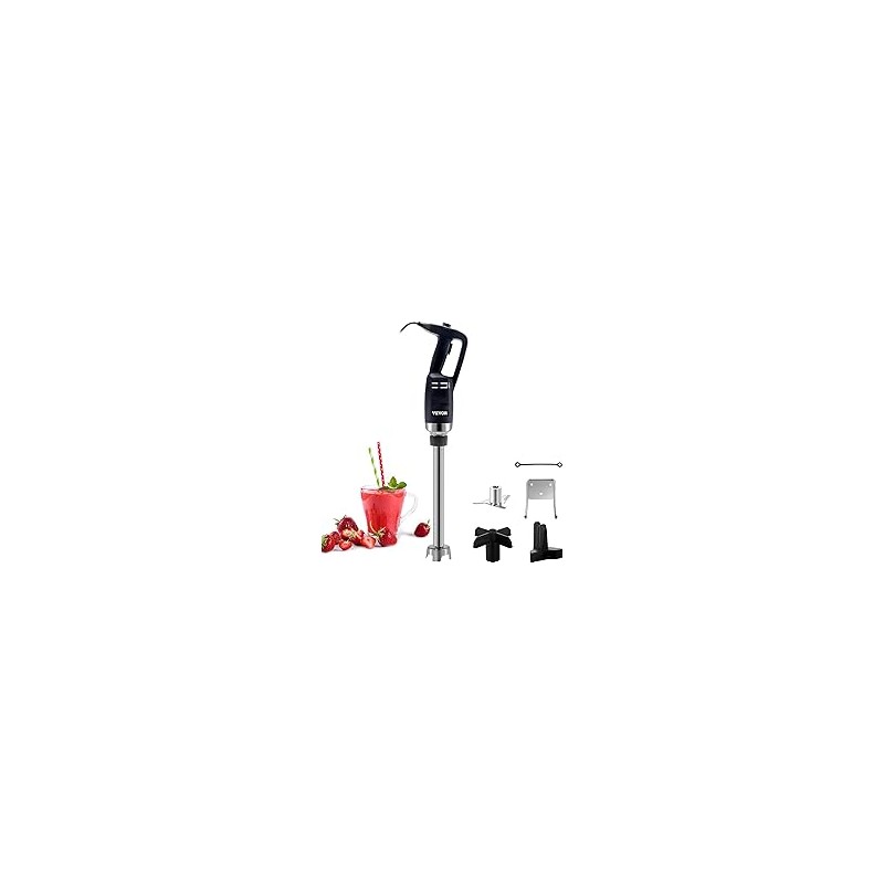VEVOR Immersion Blender, 12-Speed Heavy Duty Immersion Blender, 800W Instantaneous PowerStainless Steel Blade Copper Motor Hand 