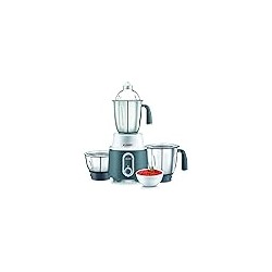 Judge Delight Wet / Dry 3 -Jar Mixer Grinder Potente motor de 750 vatios, cuchillas y frascos de acero inoxidable, diseño elegan
