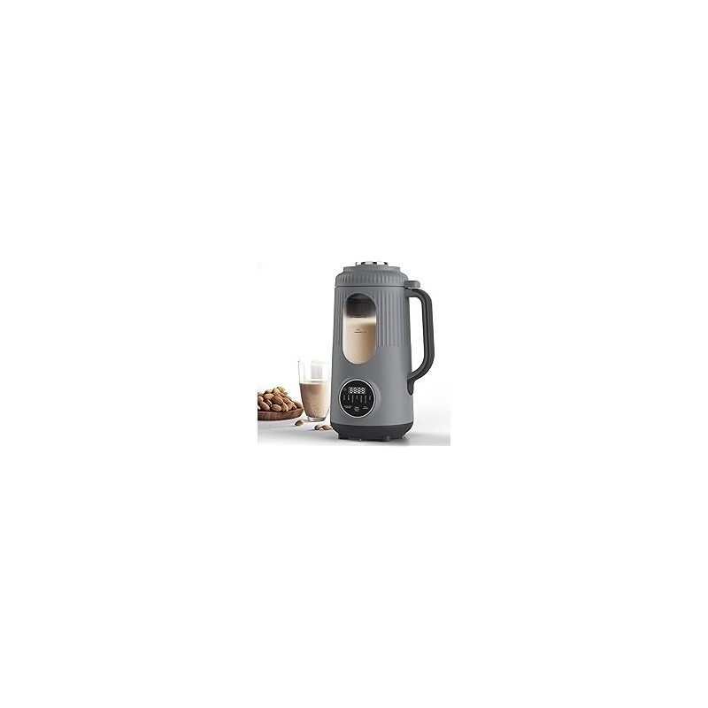 Creadora de leche de nueces, 35oz(1000ml) Creadora automática de leche de soja para almendras caseras, avena, leche de soja, lec