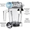 Envase de granos secos de la serie Ascent Vitamix, 48 oz. con DETECCIÓN AUTOMÁTICA