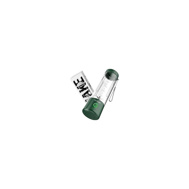 Portable Blender USB Rechargeable, Hotsch Personal Size Blender for Shakes and Smoothies, Strong Cutting Power with Six Blades, 