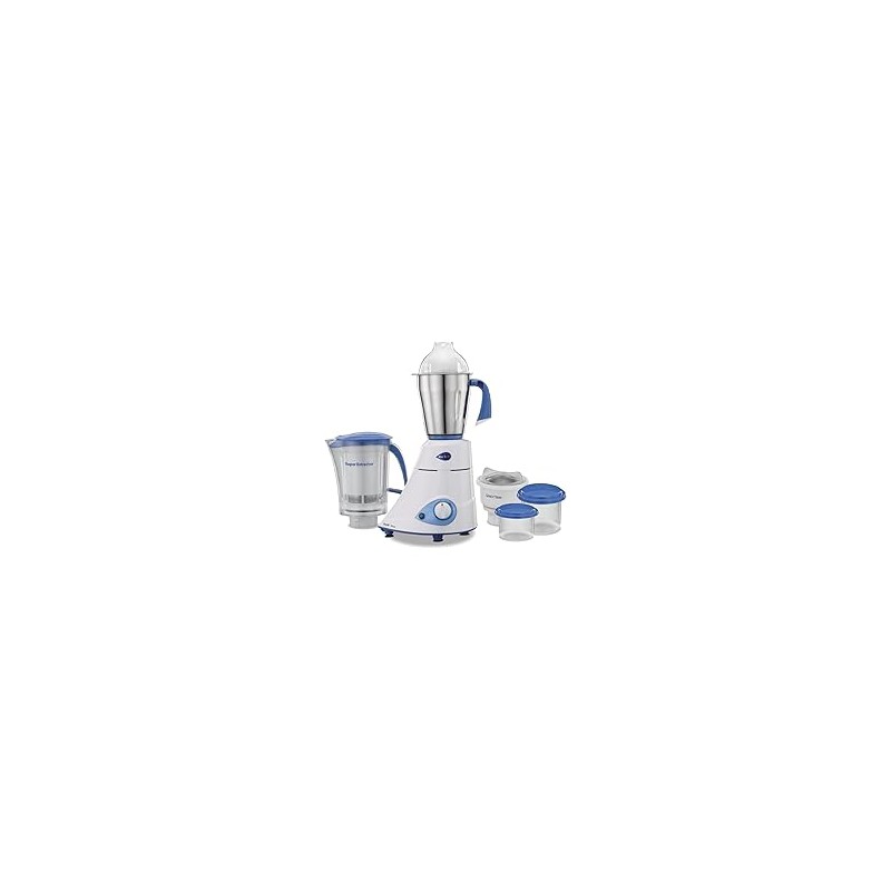 Preethi Blue Leaf Platinum 550 vatios 3 Jar Indian Mixer Grinder 110 voltios