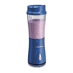 Hamilton Beach Personal Smoothie Blender con 14 Oz Travel Cup, Potente Rendimiento de Mezcla