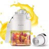 Personal size Blender, 500mL Personal Size Blender With Lid for Shakes and Smoothies with 10 Blades, 17oz Blender