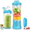Portable Blender, Personal Blender for Shakes and Smoothies 20 Oz Blender Bottles with 6 Sharp Blades Hand-held Blender for Kitc
