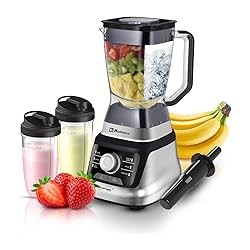 Koblenz Professional Blender, Countertop Blender with Speed Knob and 6 Functions, 1400-watt Motor, 68 oz. Capacity, Super Silent