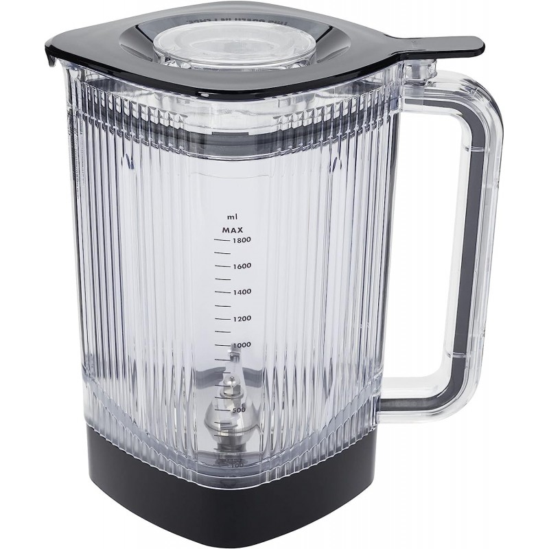 ZWILLING Enfinigy Jarra de licuadora eléctrica de 60 oz con cuchilla cruzada y tapa de vacío - Blanco