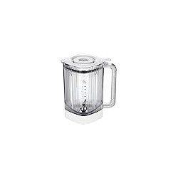 ZWILLING Enfinigy Jarra de licuadora eléctrica de 60 oz con cuchilla cruzada y tapa de vacío - Blanco