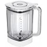 ZWILLING Enfinigy Jarra de licuadora eléctrica de 60 oz con cuchilla cruzada y tapa de vacío - Blanco