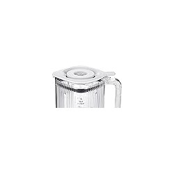 ZWILLING Enfinigy Jarra de licuadora eléctrica de 60 oz con cuchilla cruzada y tapa de vacío - Blanco