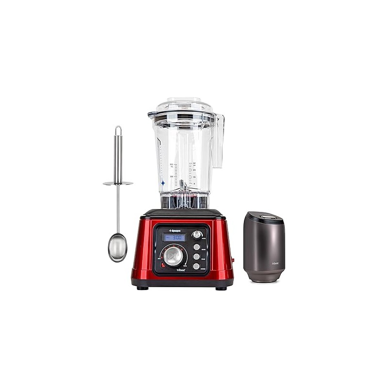 Tribest Dynapro DPS-2250 High Speed 2.5HP Blender with Vaccum, Commercially Certified,Red,One Size