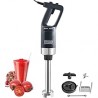 Licuadora de inmersión comercial VEVOR 750W con velocidad variable, motor de cobre puro, cuchillas de acero inoxidable 304 y 11,