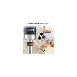 Licuadora de inmersión comercial VEVOR 750W con velocidad variable, motor de cobre puro, cuchillas de acero inoxidable 304 y 11,