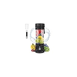 Licuadora portátil, licuadora de jugo personal MIAOKE, taza de exprimidor recargable USB con seis cuchillas en 3D, licuadora de 