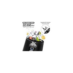 Licuadora portátil, licuadora de jugo personal MIAOKE, taza de exprimidor recargable USB con seis cuchillas en 3D, licuadora de 