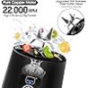 Licuadora portátil, licuadora de jugo personal MIAOKE, taza de exprimidor recargable USB con seis cuchillas en 3D, licuadora de 
