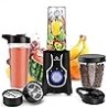 Nuovoware Licuadora Portátil para Batidos y Batidos, 12 PCS Licuadoras de Tamaño Personal con Hoja de 6 Edas, 600W Smoothie 2 * 