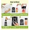 Nuovoware Licuadora Portátil para Batidos y Batidos, 12 PCS Licuadoras de Tamaño Personal con Hoja de 6 Edas, 600W Smoothie 2 * 