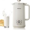 Hacedor de leche de nueces 8 en 1, Hacedor de leche de soja de 40,58 oz con 10 cuchillas, Máquina automática de leche de almendr