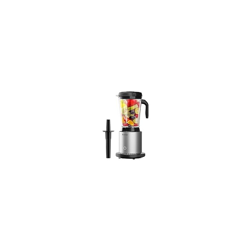 COSTWAY Professional 64oz Countertop Blender, Smoothie Maker Auto-Limpieza Incorporada con 10 Speed Control y 8 Programas Pre-Se
