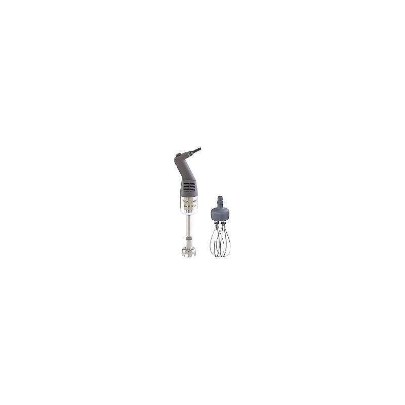 Robot Coupe MMP190COMBI Variable-Speed Mini Power Mixer Immersion Blender with 8-Inch ArmShaft and 7-Inch Whisk, 120-Volts, Grey